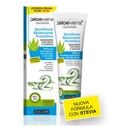 Zuccari Aloevera2 Dentifricio sbiancante protettivo 100ml