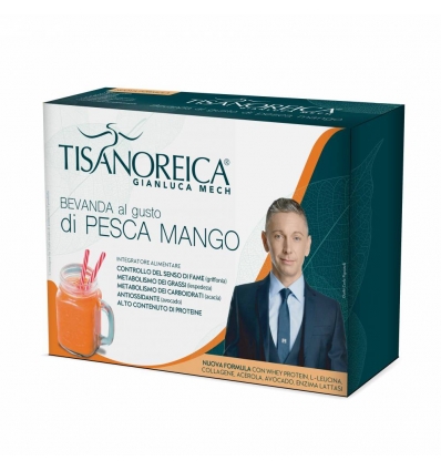 Tisanoreica bevanda pesca e mango 4 buste nuova formula