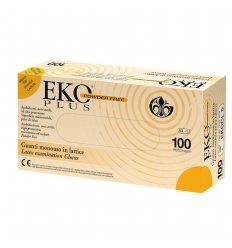 EKO PLUS guanto monouso in lattice mis. 8 L 100pz